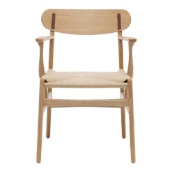 CH26 Dining Chair -Danish Design Store CH26 oak walnut cover cap front