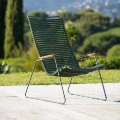 Click Outdoor Lounge Chair -Danish Design Store CLICK Lounge olive green HOUE 0369 high