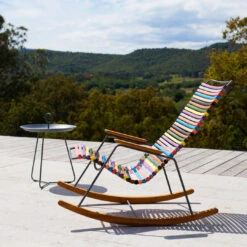 Click Outdoor Rocking Chair -Danish Design Store CLICK Rocking multi1 EYELET dark grey HOUE 0103 high
