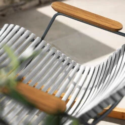Click Outdoor Rocking Chair -Danish Design Store CLICK Rocking muted white close up HOUE 6826 high
