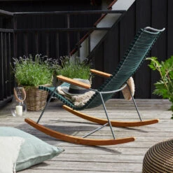 Click Outdoor Rocking Chair -Danish Design Store CLICK Rocking pine green HOUE 3263 high