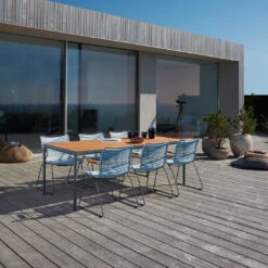 Click Outdoor Tall Back Dining Chair 35 Click Outdoor Tall Back Dining Chair -Danish Design Store CLICK Tallback dusty light blue FOUR bamboo HOUE 9530 high