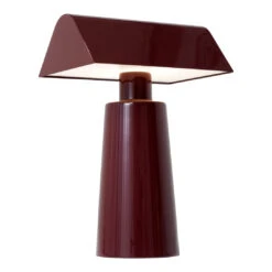 Caret MF1 Portable Table Lamp 27 Caret MF1 Portable Table Lamp -Danish Design Store Caret MF1 Dark Burgundy closeup on
