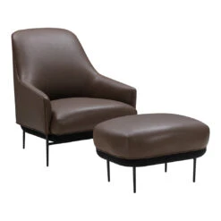 Chill Lounge Stool 23 Chill Lounge Stool -Danish Design Store Chill lounge chair and stool High back Parma Marrone V1 300 dpi