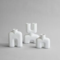 101 COPENHAGEN Cobra Tall Vase -Danish Design Store Cobra Mini Bubble White Family