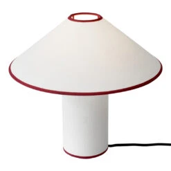 Colette ATD6 Table Lamp 29 Colette ATD6 Table Lamp -Danish Design Store Colette ATD6 White amp Merlot Top detail Light on
