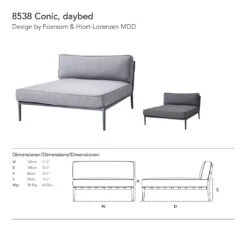 Conic Pre-configured Sofa - Setup 4 12 Conic Pre-configured Sofa - Setup 4 -Danish Design Store Conic daybed