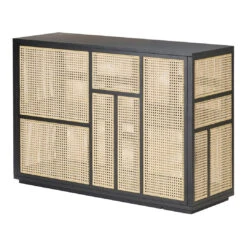 Air Sideboard 23 Air Sideboard -Danish Design Store DHS AirSideboard Black Packshot BackAngle WhiteBackground