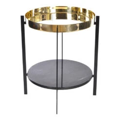 OX Denmarq Deck Table 23 OX Denmarq Deck Table -Danish Design Store Deck Table Brass Marquina Black 94657f9f d75c 41fa b336 a25cbeb395df