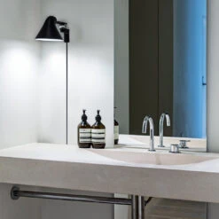 Louis Poulsen NJP Wall Lamp W/ Outlet Box - Long Arm 19 Louis Poulsen NJP Wall Lamp W/ Outlet Box - Long Arm -Danish Design Store Dinesen 18 NJP Wall Black Bathroom