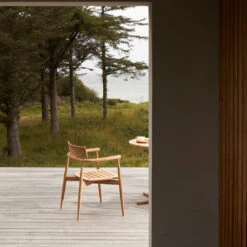 E008 Embrace Outdoor Dining Chair -Danish Design Store E008 E022 y80 teak untreated stainlesssteel V1
