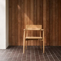 E008 Embrace Outdoor Dining Chair -Danish Design Store E008 teak untreated V1