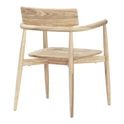 E008 Embrace Outdoor Dining Chair -Danish Design Store E008 teak untreated back