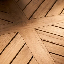 E022 Embrace Outdoor Table 23 E022 Embrace Outdoor Table -Danish Design Store E022 y80 teak untreated stainlesssteel detail