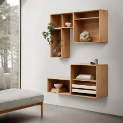 FK631010 Bookcase W/ 2 Shelves -Danish Design Store E300 oak oil hallingdal116 FK63 oak oil 80280022 V1 7984496d 4336 4dfe 8b08 53f1b65304db