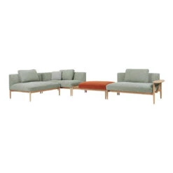 E301 Embrace Modular Sofa - Center Module -Danish Design Store E300 oak oil moss003 gentle0373 CUE300L CUE300S side decad6e5 727a 4b04 a349 4d43422642ad