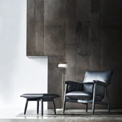 E016 Embrace Footstool 11 E016 Embrace Footstool -Danish Design Store EOOS E015 black oak leather sif98 E016 black oak leather sif98