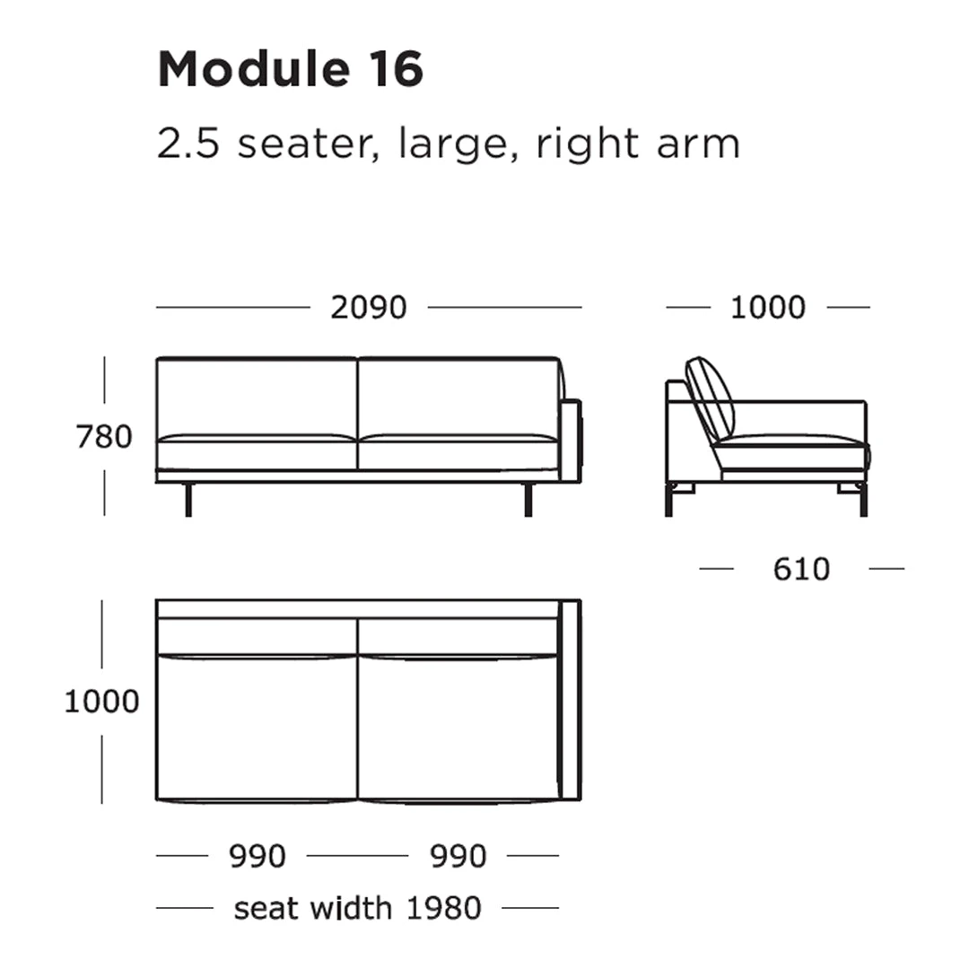Edge V1 Modular Sofa (Modules 9-16) 20 Edge V1 Modular Sofa (Modules 9-16) - Image 18