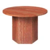Gubi Epic Coffee Table 2 Gubi Epic Coffee Table -Danish Design Store Epic CoffeeTable Round 60 RedTravertine