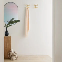 Fritz Hansen Mirror 11 Fritz Hansen Mirror -Danish Design Store FH Happy Hook Brass Mirror Oval 1