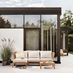 Fritz Hansen Skagerak Tradition Outdoor Lounge Table 27 Fritz Hansen Skagerak Tradition Outdoor Lounge Table -Danish Design Store FH Tradition Light Sand Setting 3 A Barriere 50x40 Honey Yellow 74f0b335 7d9b 4690 b533 132af59dbaea