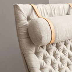 Plico Lounge Chair -Danish Design Store FK10 oak oil canvas detail v1