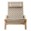 Plico Lounge Chair -Danish Design Store FK10 oak oil canvas front