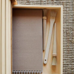 FK632110 Deep Bookcase W/ 7 Trays -Danish Design Store FK63 oak oil detail 2