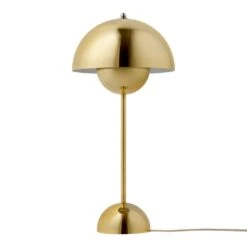 Verner Panton VP3 Flowerpot Table Lamp -Danish Design Store FLOWERPOT VP3 POLISHED BRASS LIGHT