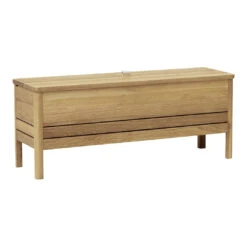 A Line Storage Bench -Danish Design Store F R A line storage bench oak perspective
