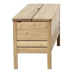 A Line Storage Bench -Danish Design Store F R A line storage bench white oak side