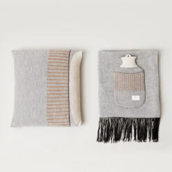 Aymara Hot Watter Bottle 10 Aymara Hot Watter Bottle -Danish Design Store F R Aymara Pattern Grey Plaid Cushion Hot Water Bottle