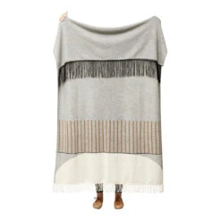 Aymara Plaid Throw - Pattern 18 Aymara Plaid Throw - Pattern -Danish Design Store F R aymara pattern plaid grey no background