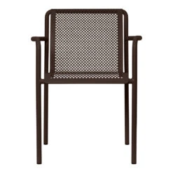 Ferm LIVING Dapple Armchair 23 Ferm LIVING Dapple Armchair -Danish Design Store FermLiving SS25 DappleChairWithArms DarkChocolate 1104270684 2