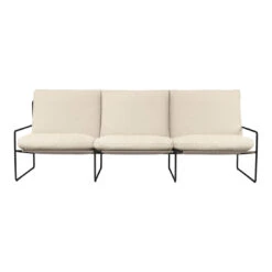 Ferm LIVING Desert Sofa 21 Ferm LIVING Desert Sofa -Danish Design Store FermLiving SS25 Desert3 Seater PureBoucle Black Off white 1104270932 1