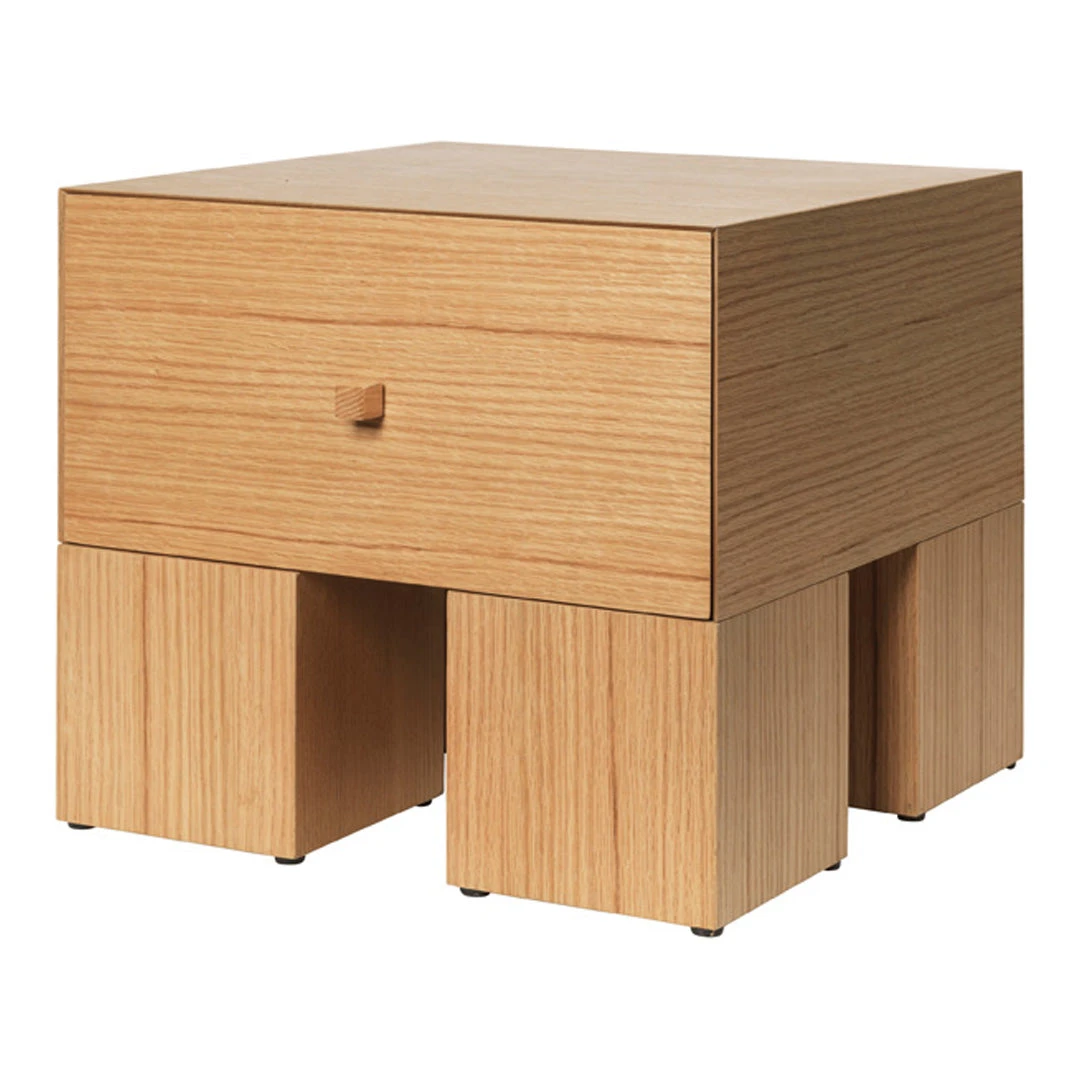 Ferm LIVING Kuben Bedside Table 1x1 4 Ferm LIVING Kuben Bedside Table 1x1 - Image 2