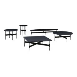 Floema Oval Coffee Table 30 Floema Oval Coffee Table -Danish Design Store Floema Family Black laminate top V1 300 dpi