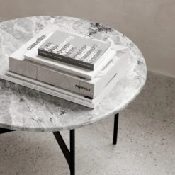 Floema Round Coffee Table 36 Floema Round Coffee Table -Danish Design Store Floema Grey Marble tiff 2