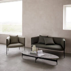 Floema Oval Coffee Table 37 Floema Oval Coffee Table -Danish Design Store Floema Grey marble tiff