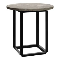 New Works Florence Side Table 19 New Works Florence Side Table -Danish Design Store Florence Coffee table O50 cm Gris du Marais Perspective White Background 2021