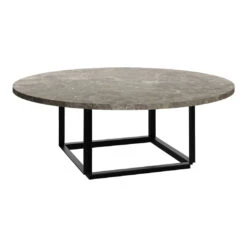 New Works Florence Coffee Table -Danish Design Store Florence Coffee table O90 cm Gris du Marais Perspective White Background 2021
