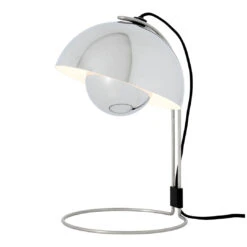 Verner Panton VP4 Flowerpot Table Lamp -Danish Design Store Flowerpot VP4 Chrome Plated on