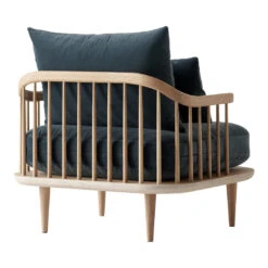 FLY SC1 Lounge Chair 31 FLY SC1 Lounge Chair -Danish Design Store Fly SC1 Oiled Oak w. Velvet 10 Twilight back
