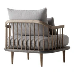 FLY SC1 Lounge Chair 30 FLY SC1 Lounge Chair -Danish Design Store Fly SC1 Smoked Oiled Oak w. Hot Madison 094 back