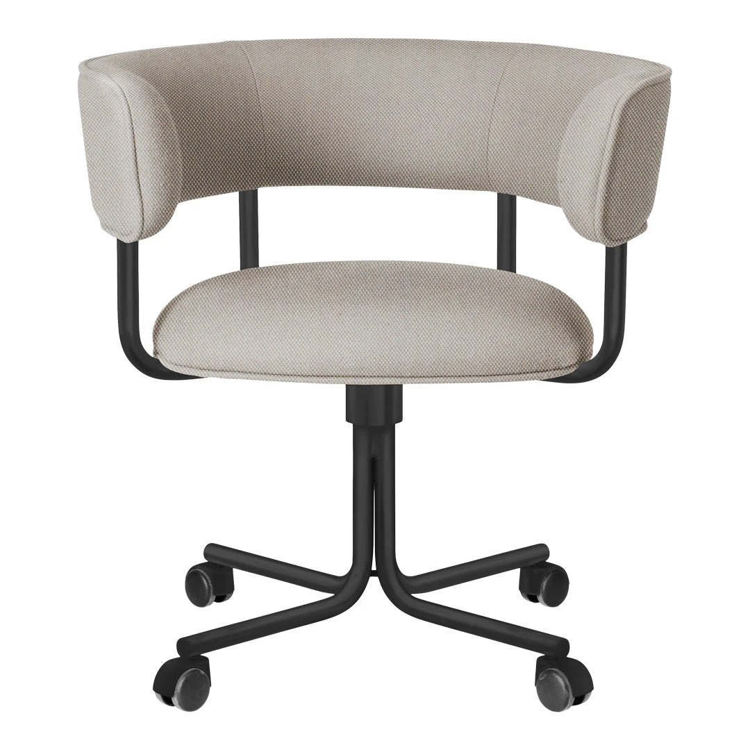 Font Swivel Dining Armchair On Wheels 4 Font Swivel Dining Armchair On Wheels - Image 2