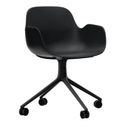 Normann Copenhagen Form Armchair - 4W Swivel Base 40 Normann Copenhagen Form Armchair - 4W Swivel Base -Danish Design Store Form Armchair Swivel 4W Black Alu1