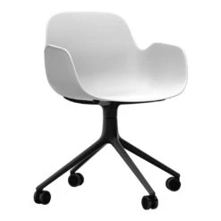 Normann Copenhagen Form Armchair - 4W Swivel Base 37 Normann Copenhagen Form Armchair - 4W Swivel Base -Danish Design Store Form Armchair Swivel 4W Black Alu1 2