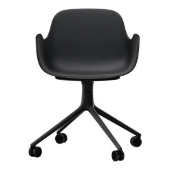 Normann Copenhagen Form Armchair - 4W Swivel Base 35 Normann Copenhagen Form Armchair - 4W Swivel Base -Danish Design Store Form Armchair Swivel 4W Black Alu2
