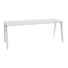 Fritz Hansen Pluralis Meeting Table (63" L) -Danish Design Store Fritz Hansen Pluralis KS420 White Mirror Polished Aluminum Kasper Salto 63 L