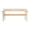 GL101 Timbur Outdoor Bench -Danish Design Store GL101 teak untreated front